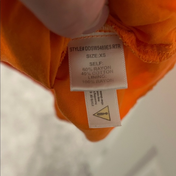 LOUNA Vibrant Orange Checkered Mini Dress - Picture 6 of 6